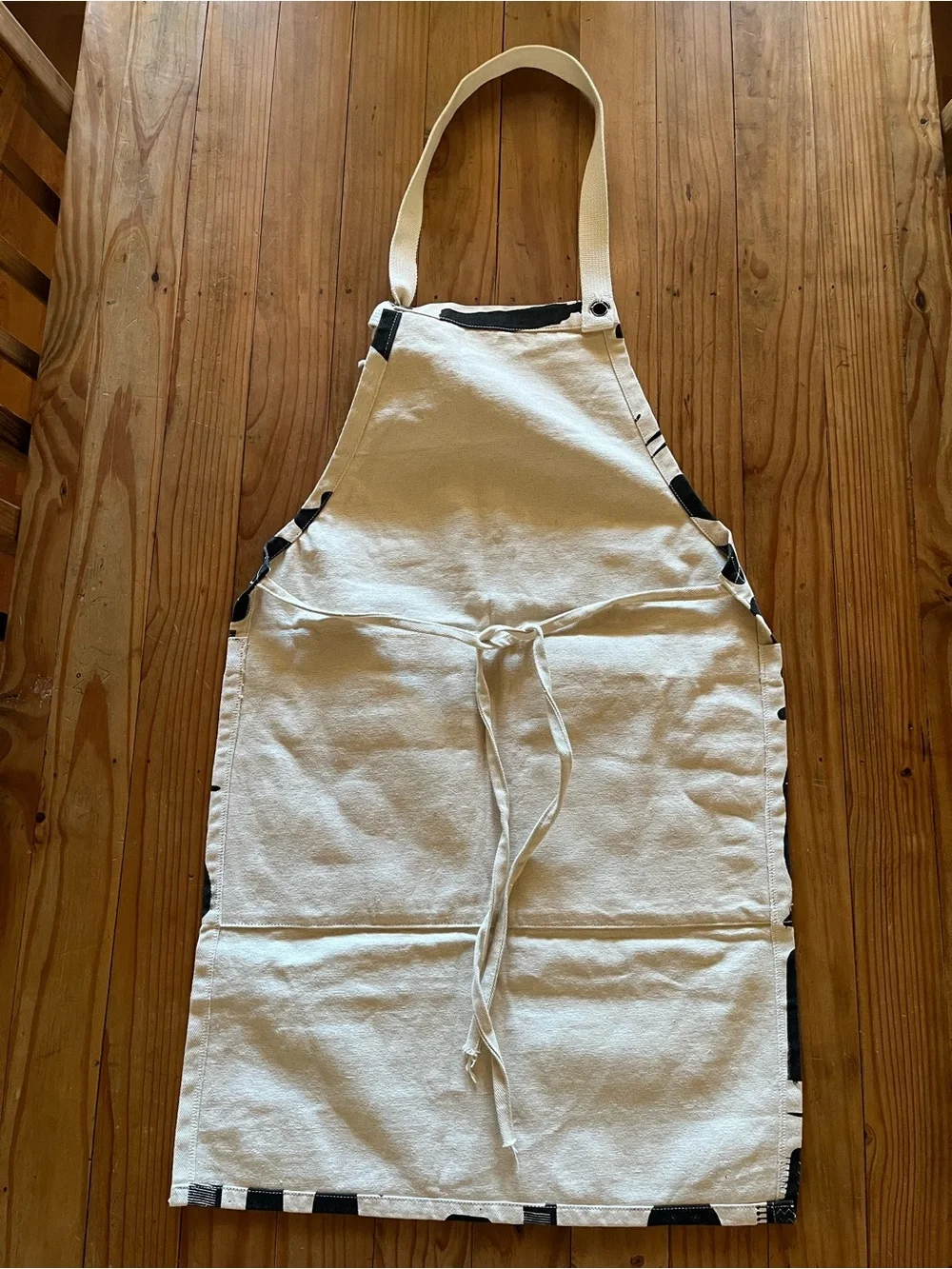 Black & Cream Canvas Hair DresserStylist Print Kitchen or Work Apron
